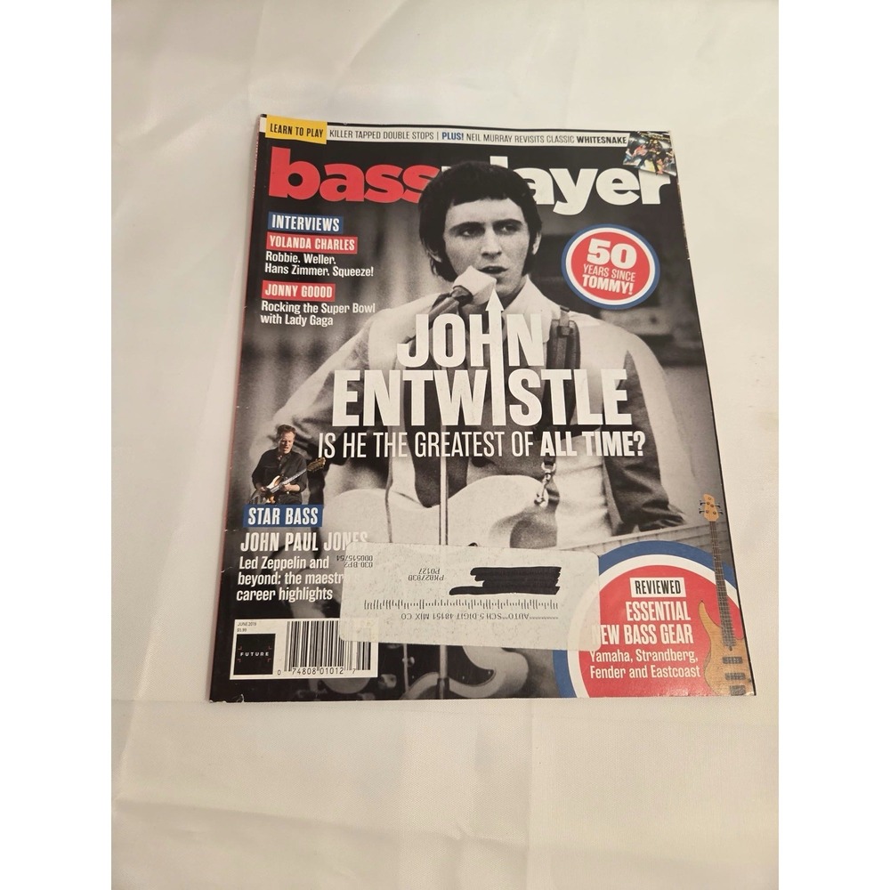 Bass Player Magazine June 2019 John Entwistle The Who Tommy John Paul Jones